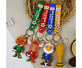 Llavero Copa Mundial FIFA World Cup 2026 Con Mascota Y Trofeo Silicona