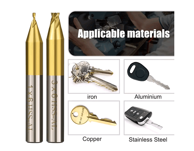 Fresa Genérica Para Llaves De Regata Máquina Duplicadora Llaves 