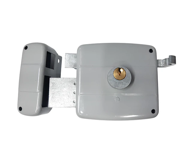 Cerradura Sobreponer De Seguridad Cisa Ranger Visalock Gris 