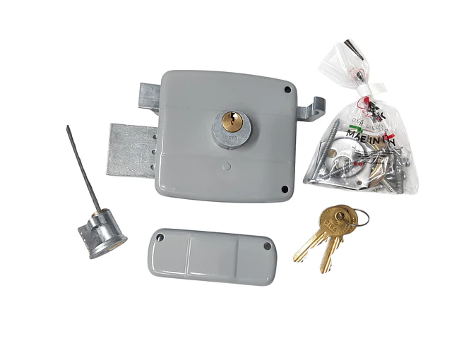 Cerradura Sobreponer De Seguridad Cisa Ranger Visalock Gris 