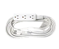 Extensión Eléctrica Encauchetada 8 Metros 3 Salidas Unitec