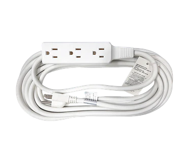 Extensión Eléctrica Encauchetada 8 Metros 3 Salidas Unitec