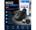 Mouse Inalámbrico W080 Unitec Usb 2.4ghz 10 Metros Negro