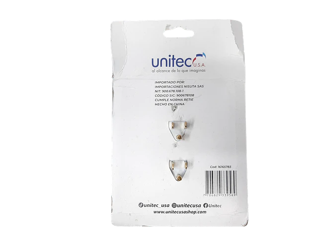 Multitoma Regleta De Pared 6 Salidas Polo A Tierra Unitec