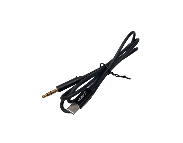 Cable Auxiliar Audio Tipo C A Jack 3.5mm 1 Metro Negro