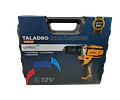 Kit Taladro Inalambrico Atornillador Unitec 12v 3/8'' 2 Baterias + 23 Accesorios