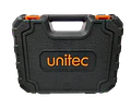 Kit Taladro Inalambrico Atornillador Unitec 12v 3/8'' 2 Baterias + 23 Accesorios