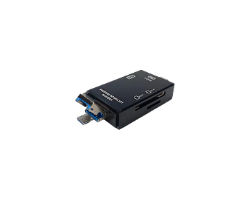 Adaptador Lector De Tarjetas 6 En 1 Micro Sd Sd Usb C Otg 2.0 Unitec