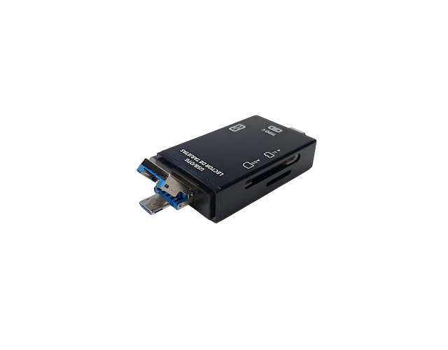 Adaptador Lector De Tarjetas 6 En 1 Micro Sd Sd Usb C Otg 2.0 Unitec