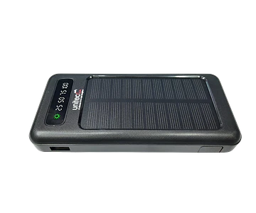 Power Bank Solar Portátil 10.000 Mah Con Cables Unitec