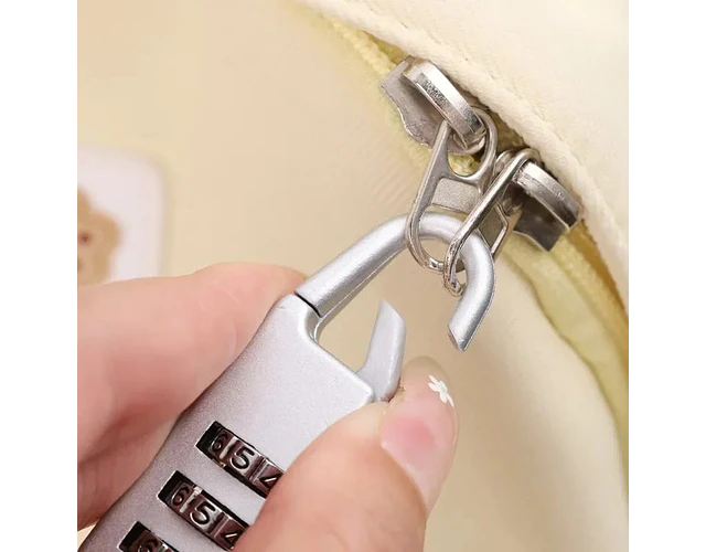 Candado Clave Combinación 3 Diales Casillero Maleta Viajero 