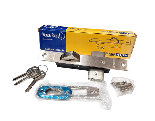 Cerradura Pico Loro De Embutir Doble Cilindro Gato 785