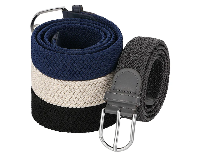 Correa Cinturón Trenzada Unisex Ajustable Elástica Elegante 