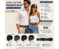 Correa Cinturón Trenzada Unisex Ajustable Elástica Elegante 