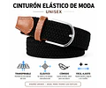 Correa Cinturón Trenzada Unisex Ajustable Elástica Elegante 
