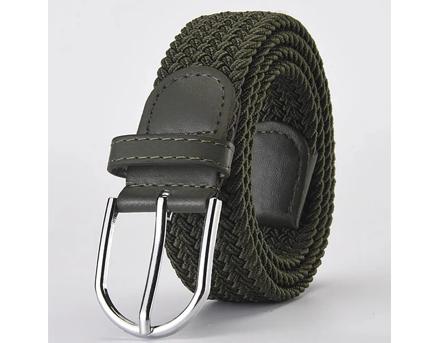Correa Cinturón Trenzada Unisex Ajustable Elástica Elegante 