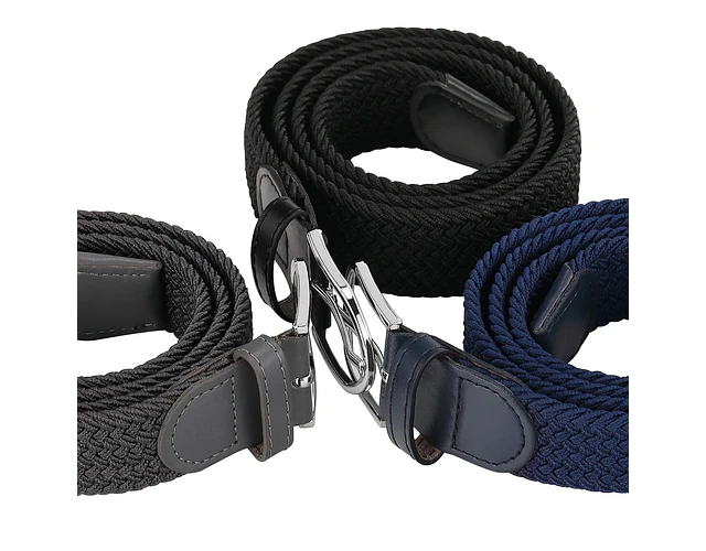 Correa Cinturón Trenzada Unisex Ajustable Elástica Elegante 