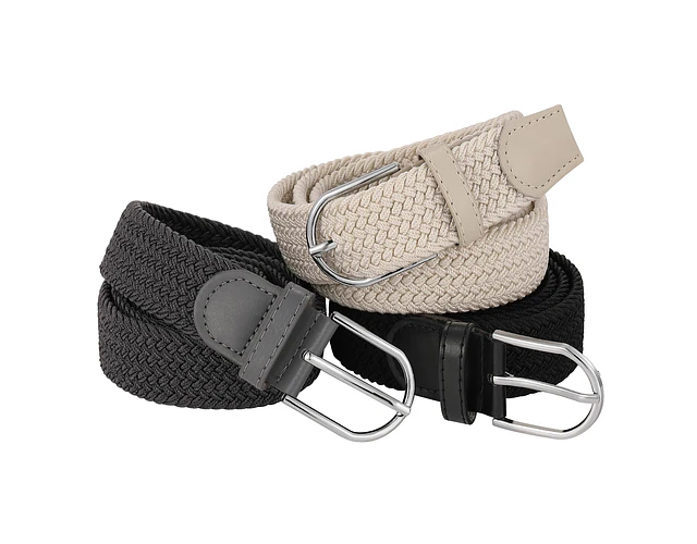 Correa Cinturón Trenzada Unisex Ajustable Elástica Elegante 