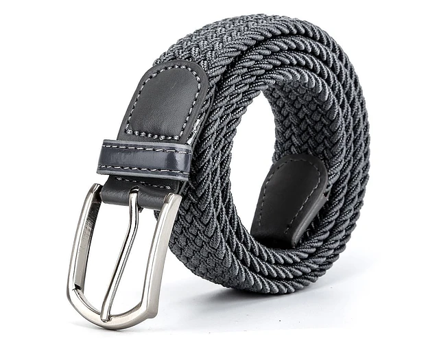 Correa Cinturón Trenzada Unisex Ajustable Elástica Elegante 