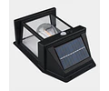 Lámpara Led Solar Aplique Pared Exterior Con Sensor De Movimiento 