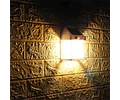 Lámpara Led Solar Aplique Pared Exterior Con Sensor De Movimiento 