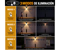 Lámpara Led Solar Aplique Pared Exterior Con Sensor De Movimiento 