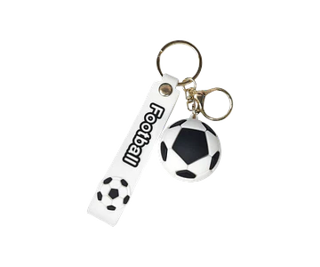 Llavero Balón De Fútbol Siliconado 3D Goma Pelota Deportes Soccer 