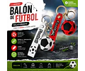 Llavero Balón De Fútbol Siliconado 3D Goma Pelota Deportes Soccer 