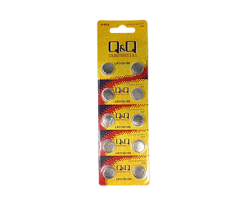 Pila Batería De Botón AG-10 389 A LR 1130H 1.5V Paquete x 10 Unidades