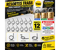 Resortes Traba Para Candado Yale Cerrajería Paquete X 12 Unidades