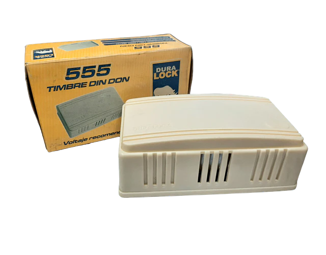Timbre Alámbrico Din Don 555 Duralock 110v Doméstico o Institucional 