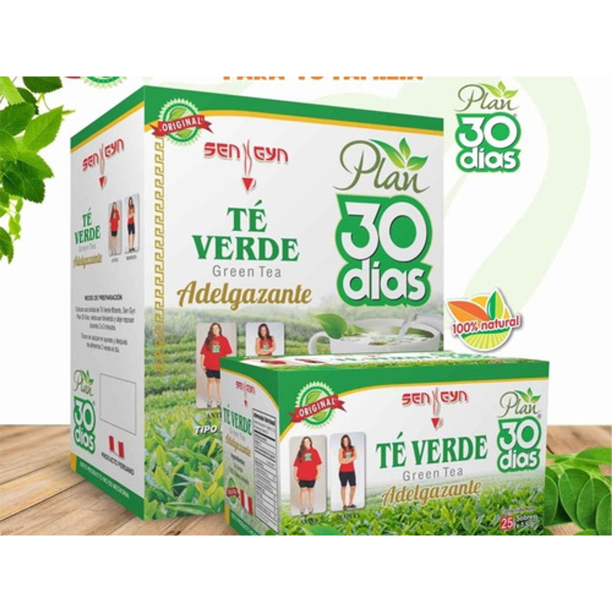 Te Verde Adelgazante Plan De 30 Días X 60 Unidades. 1