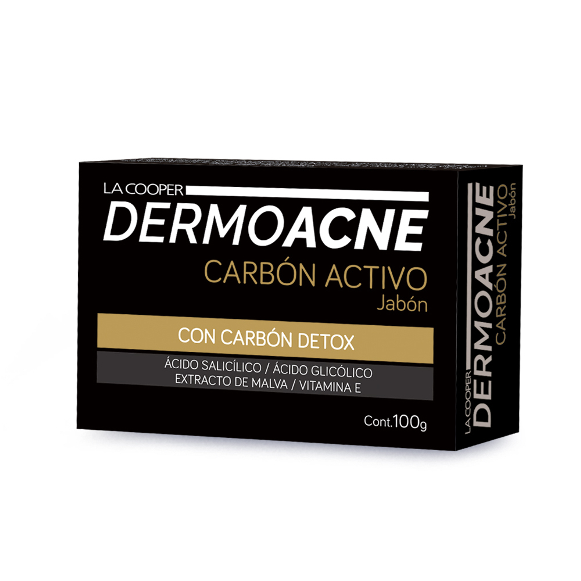 JABON CARBON ACTIVO (DERMOACNE) - 100 g. 1