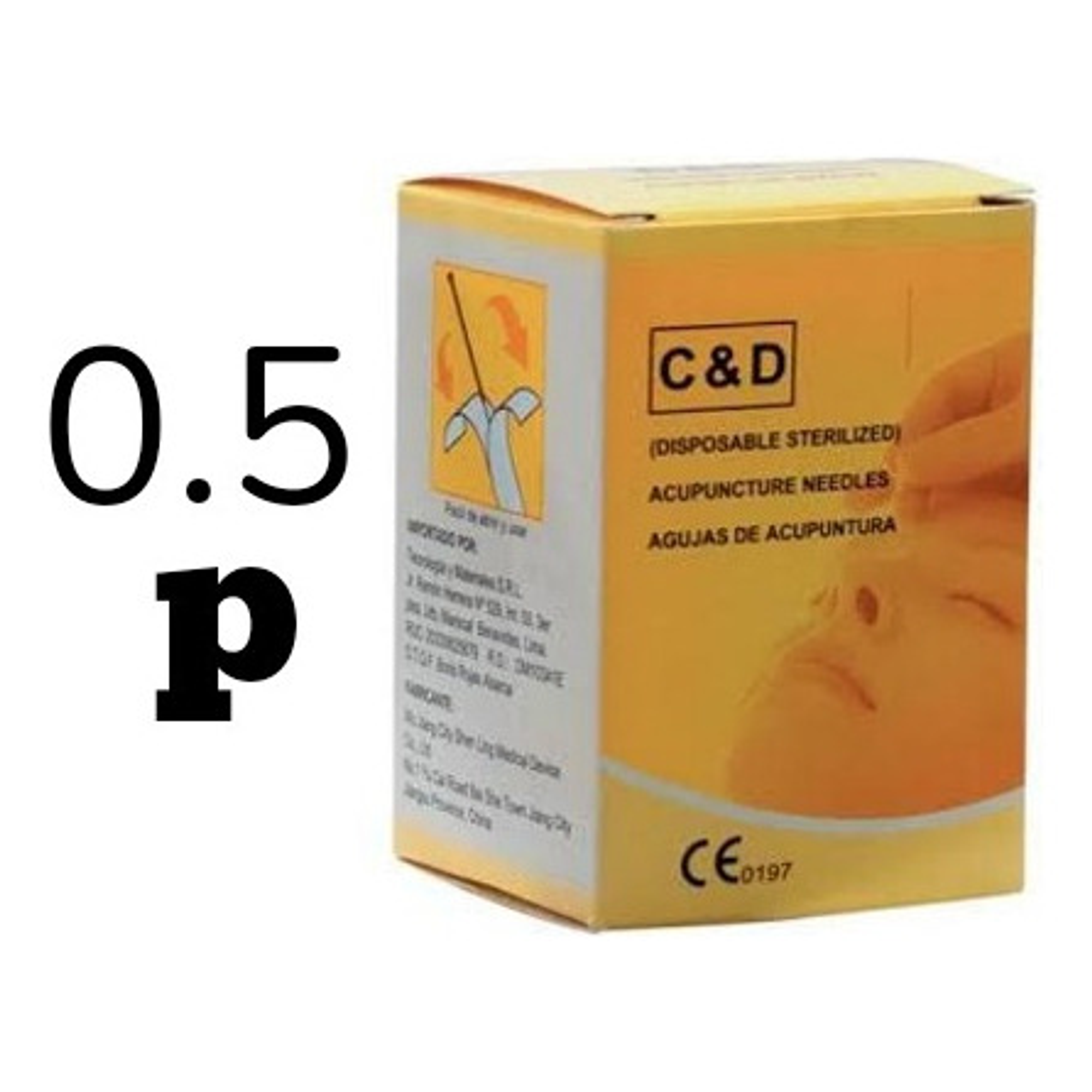 Agujas De Acupuntura 1.5 Pulgada - Caj X 100 U. 2