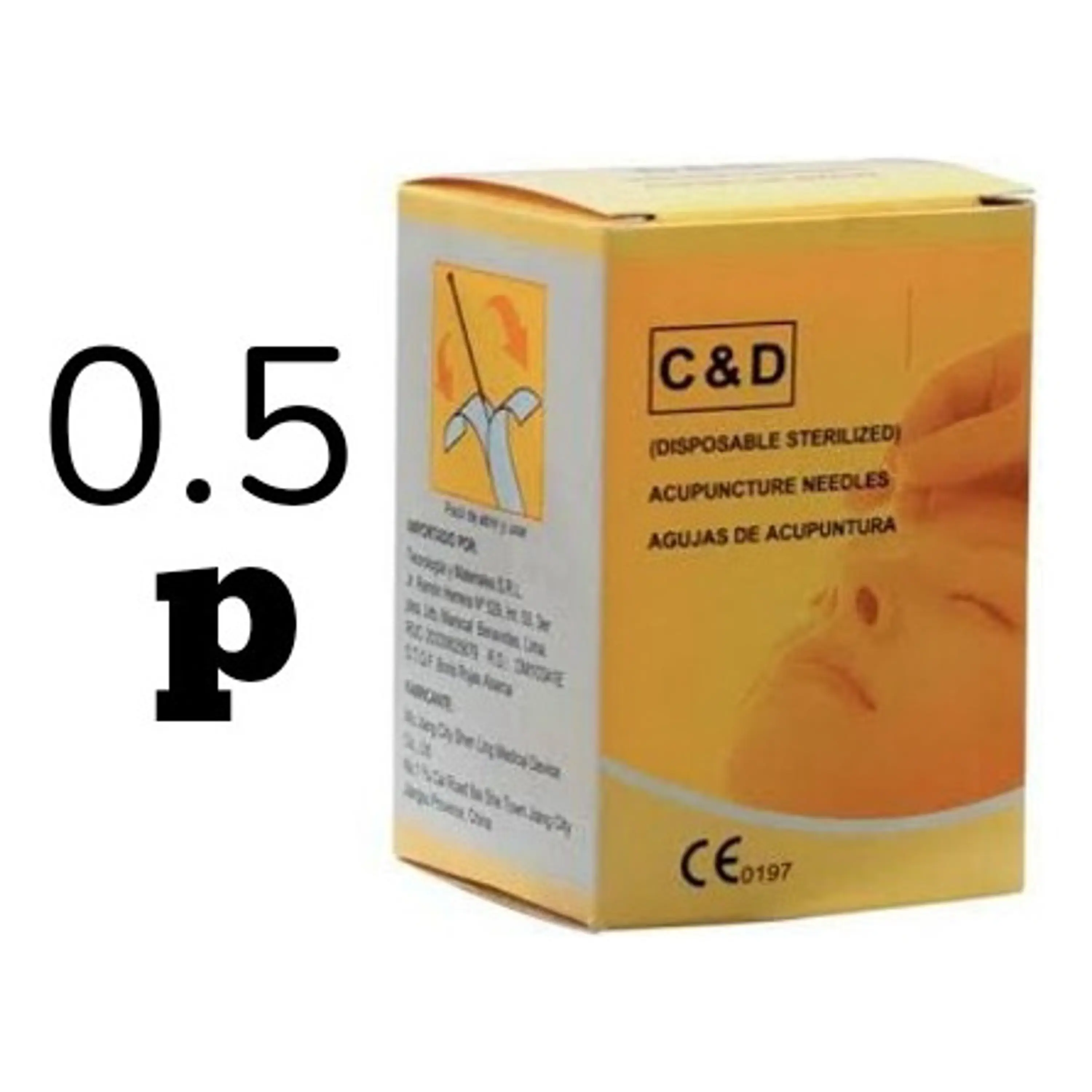 Agujas De Acupuntura 1.5 Pulgada - Caj X 100 U. 2