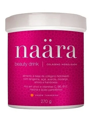 Colágeno Hidrolizado Naara Jeunesse 5 Vitaminas Sabor Mandarina