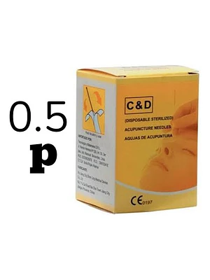 Agujas Acupuntura 1.5 Pulgada - Caj X 100 U.