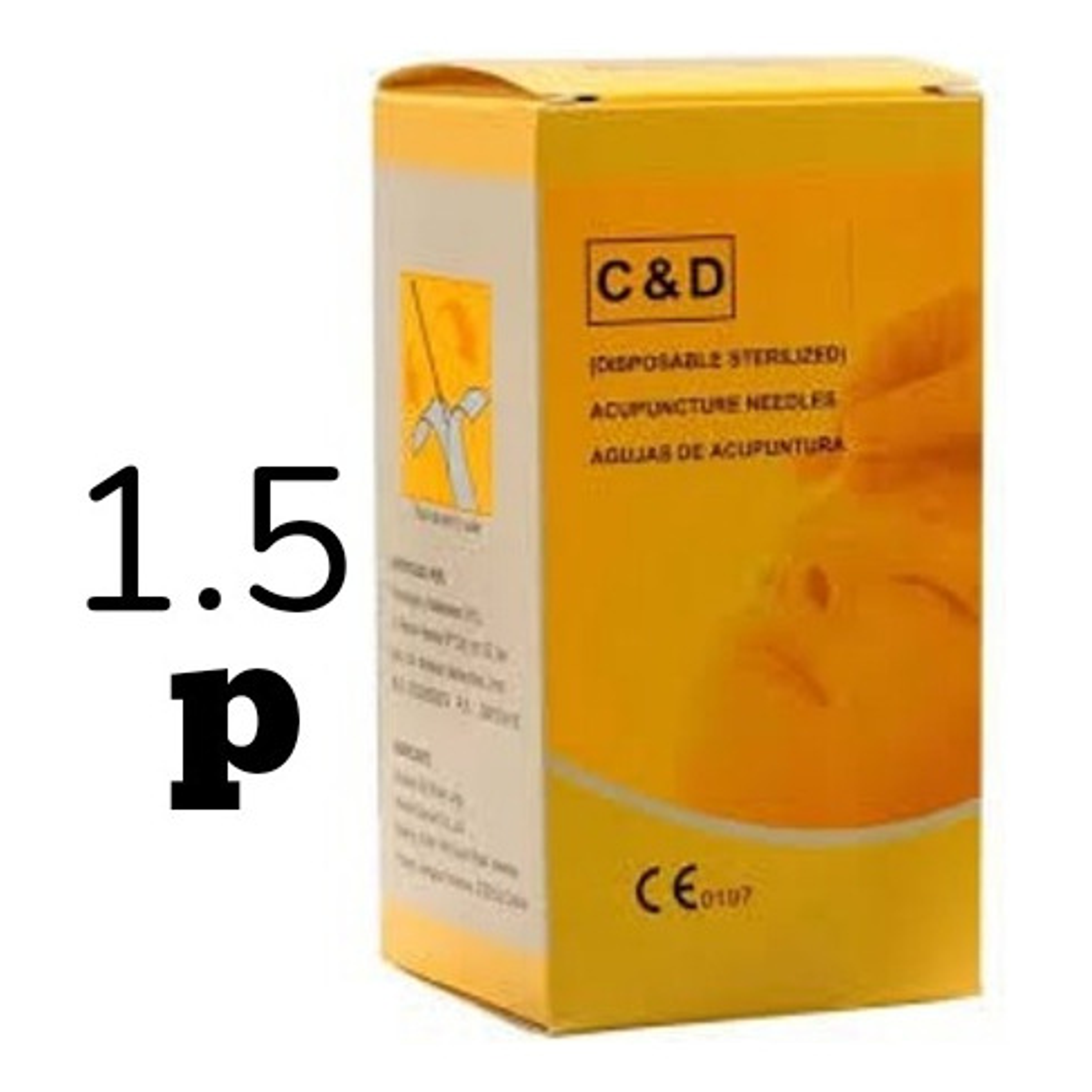 Agujas Acupuntura 1.5 Pulgada - Caj X 100 U. 3