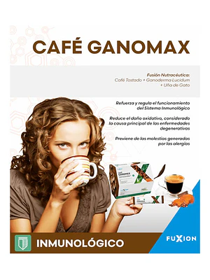 CAFE GANOMAX x 28 u. - FUXION - VENTA LIBRE PROMOCION