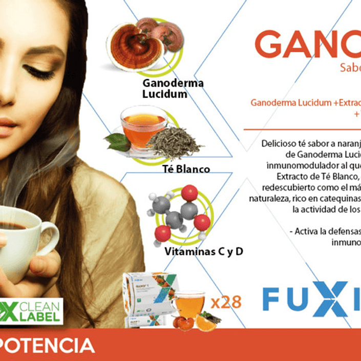 GANO+ T (GANO T) x 28 u. - FUXION - VENTA LIBRE PROMOCION 3