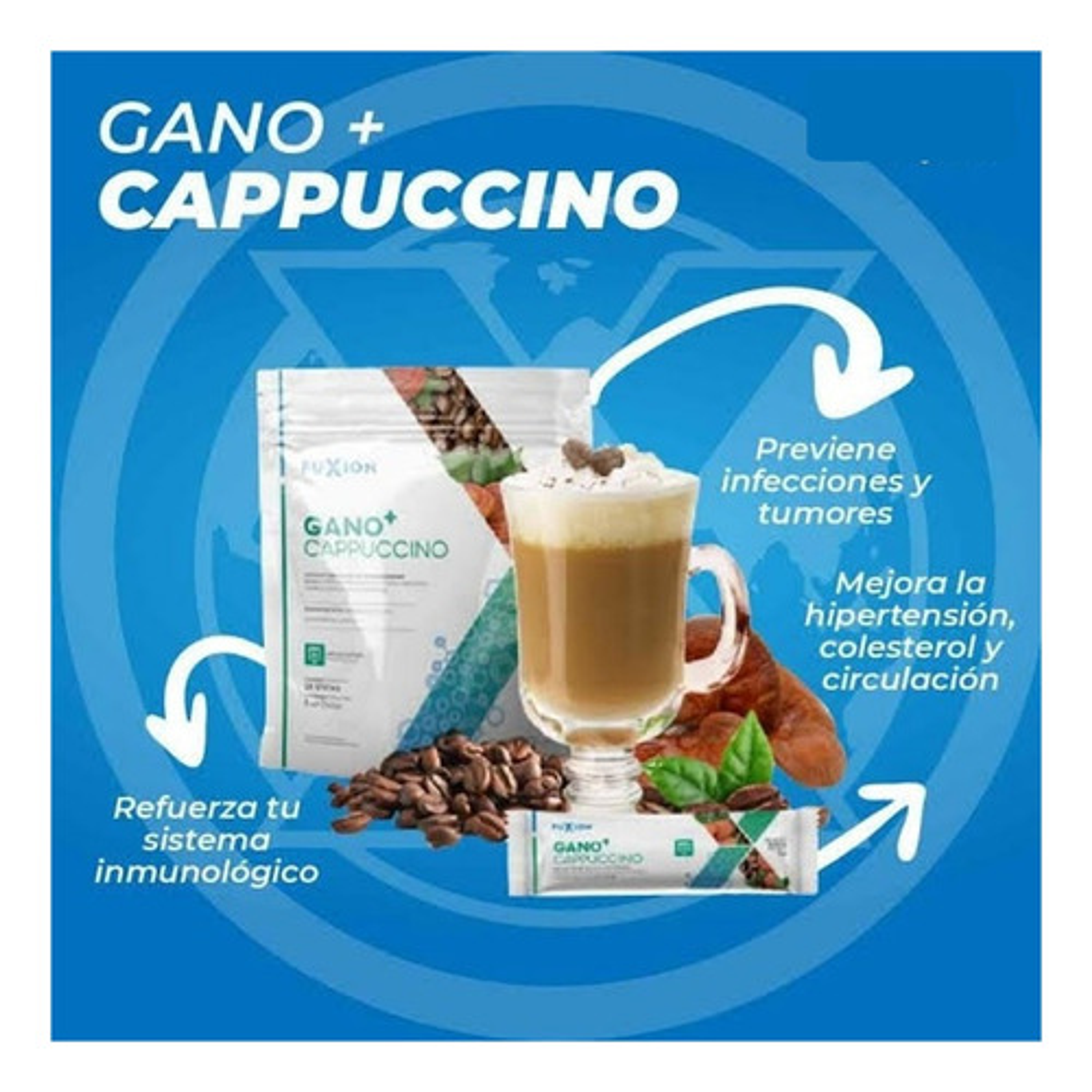 GANO + CAPUCHINO (GANO MAS CAPUCHINO) - pack x 28 u. - FUXION - VENTA LIBRE PROMOCION 5