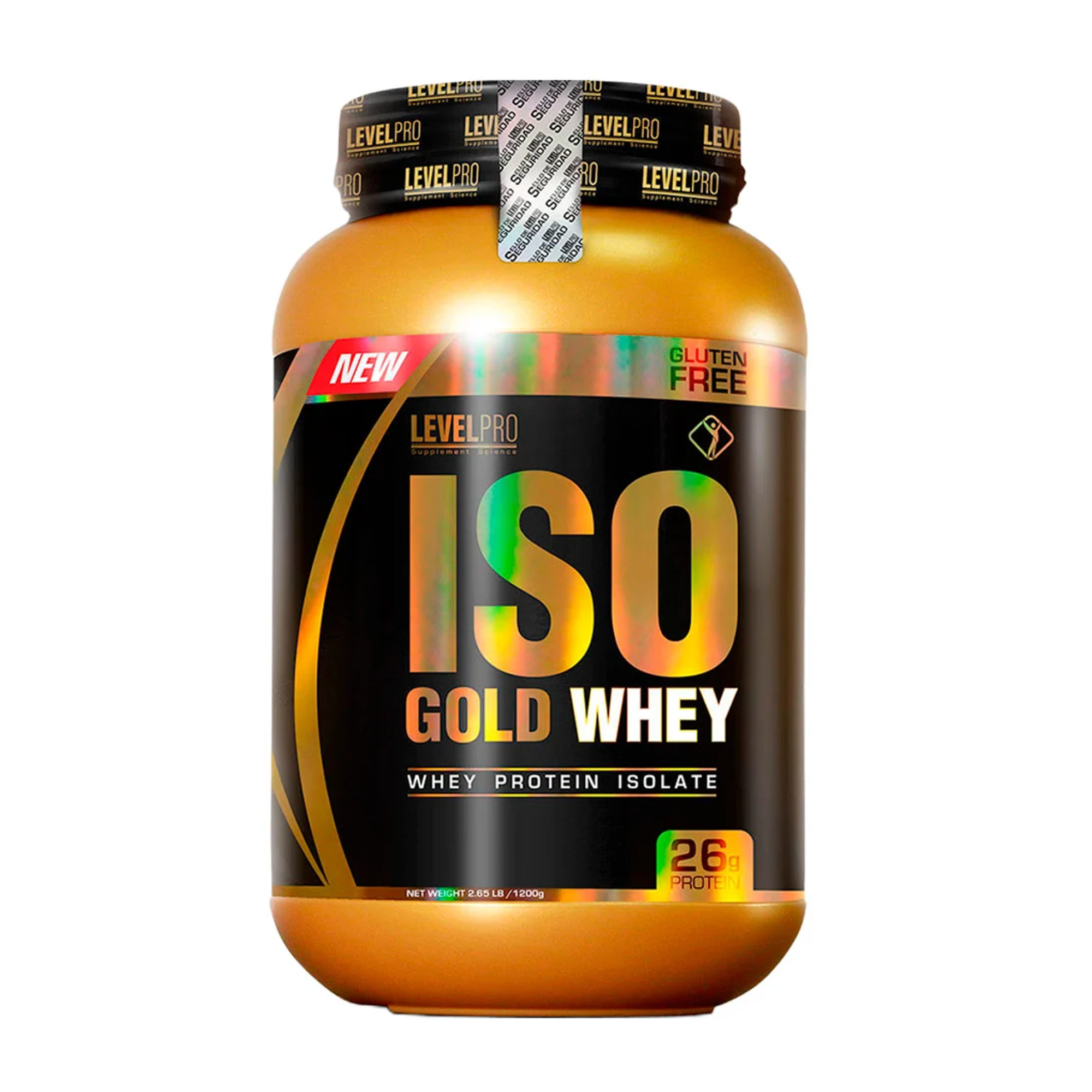 ISO GOLD WHEY x 2.43 lb (1100 g) pote - LEVEL PRO 1