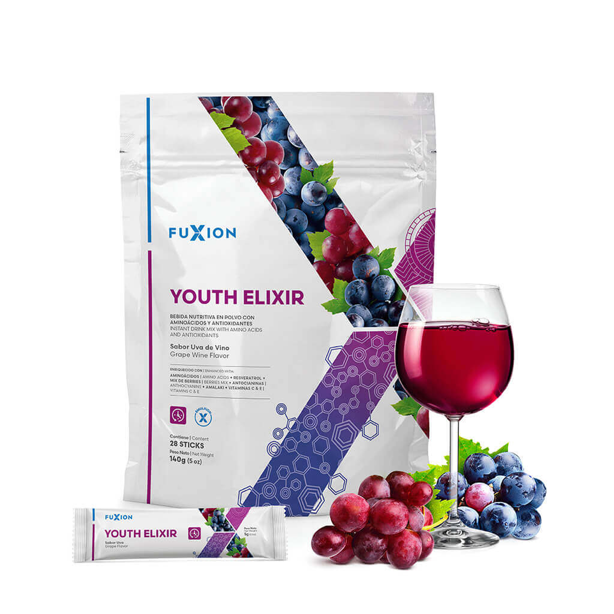 YOUTH ELIXIR - pack x 28 u. - FUXION - VENTA LIBRE PROMOCION 1