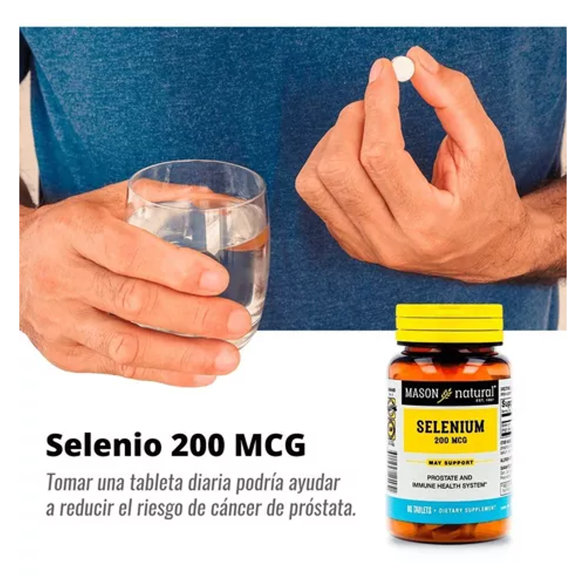 SELENIUM 200 mcg - fco x 60 tab. - MASON - VENTA LIBRE - PROMOCION 5