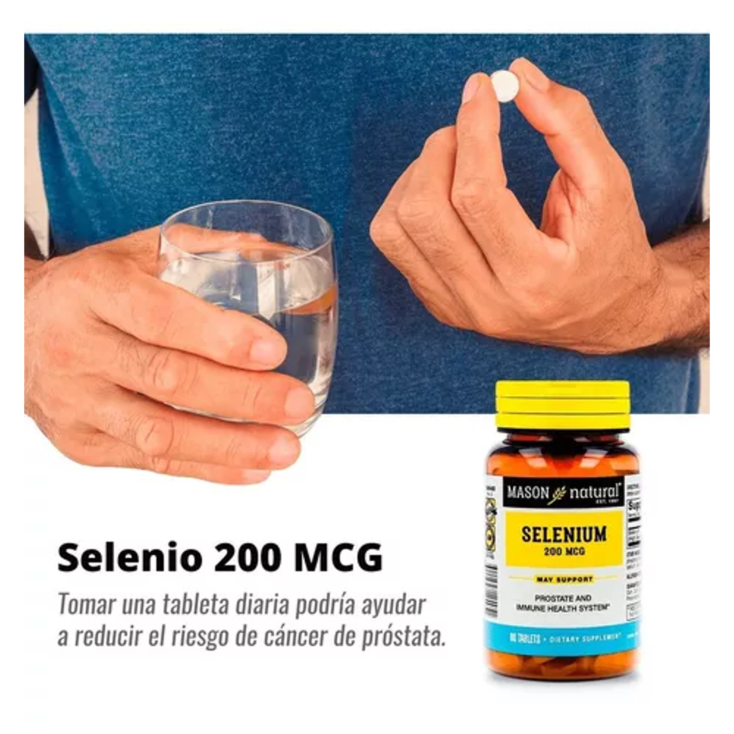 SELENIUM 200 mcg - fco x 60 tab. - MASON - VENTA LIBRE - PROMOCION 5