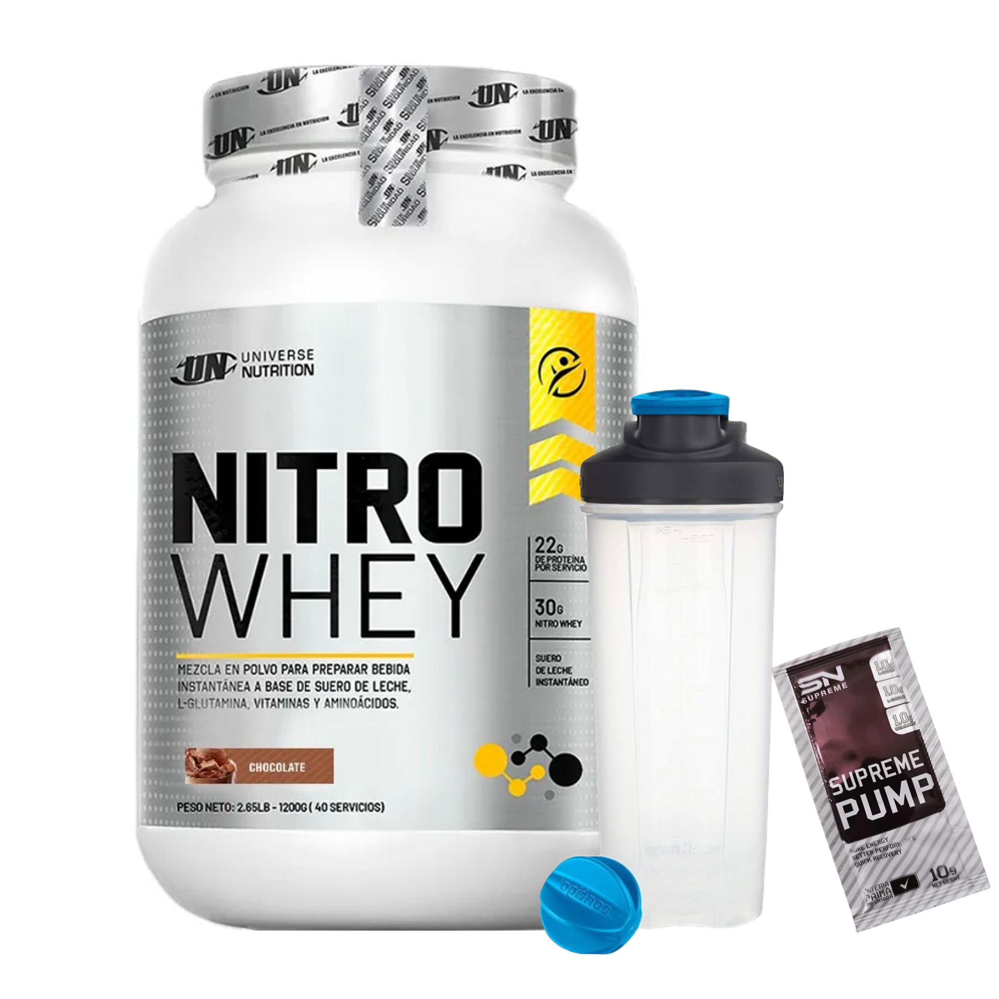 NITRO WHEY x 1100 g pote 4