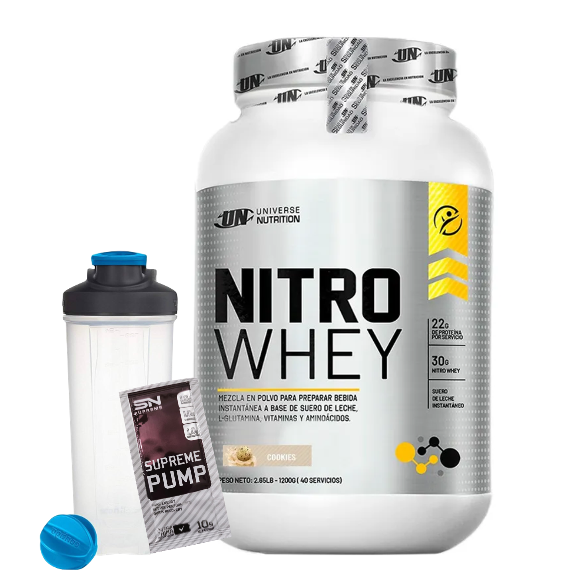 NITRO WHEY x 1100 g pote 5