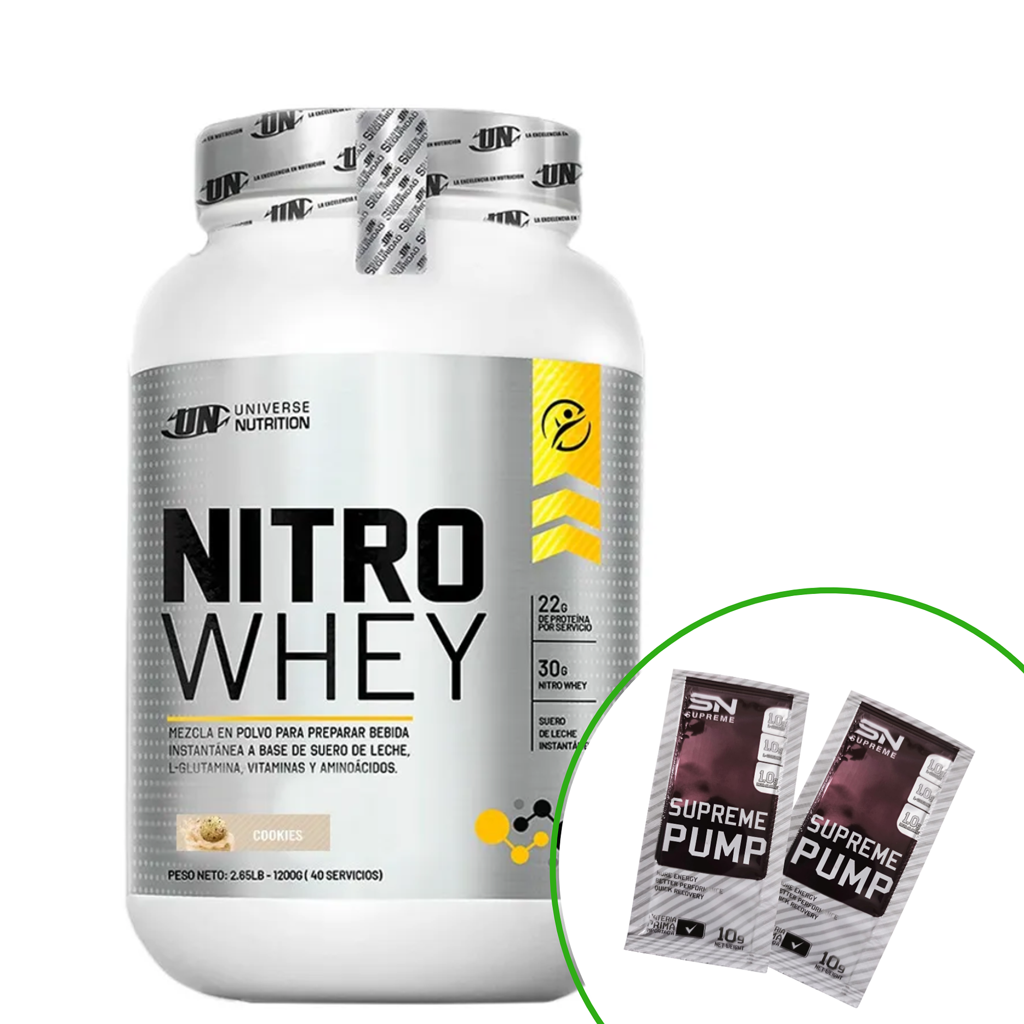 NITRO WHEY x 1100 g pote 8