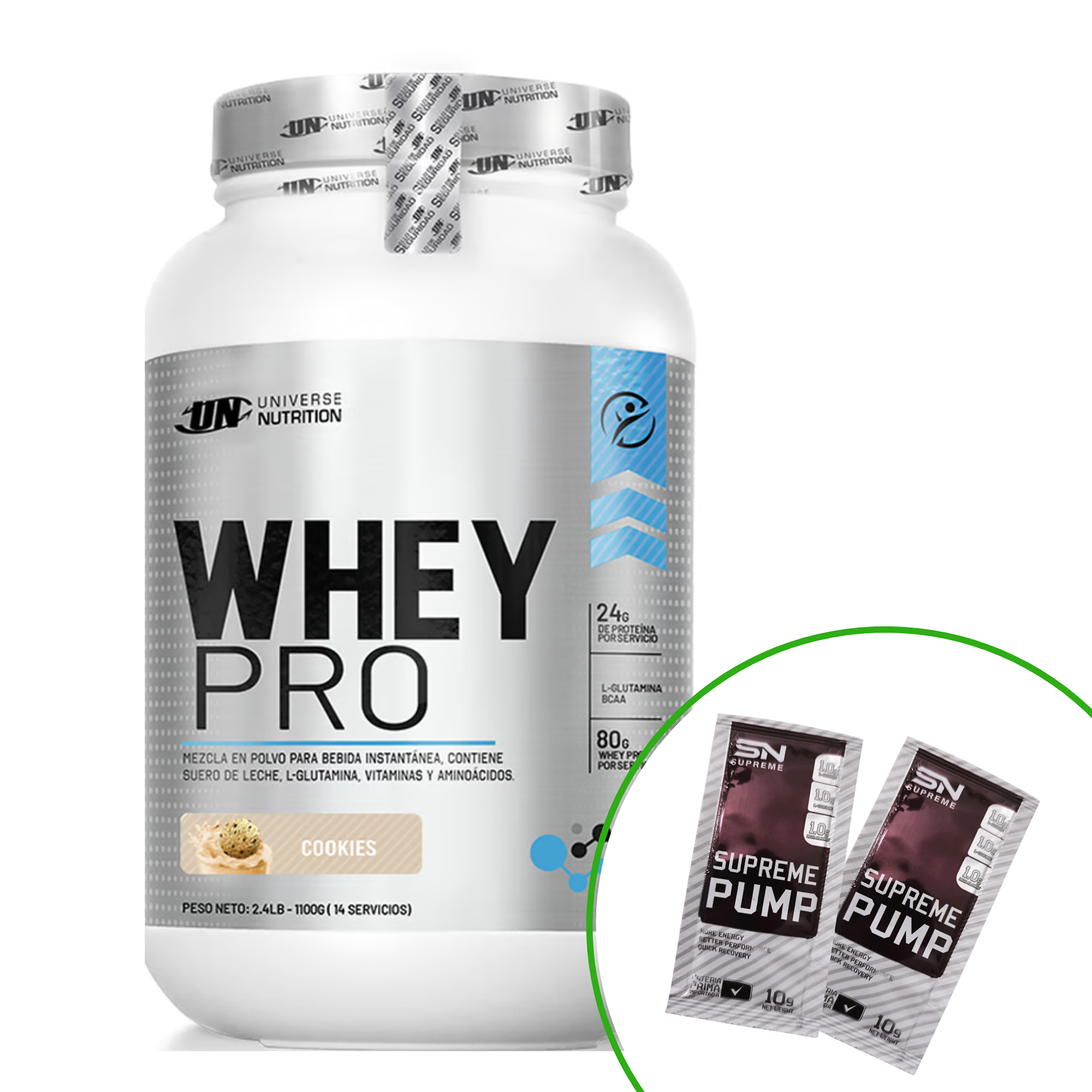 WHEY PRO x 1100 g pote 9