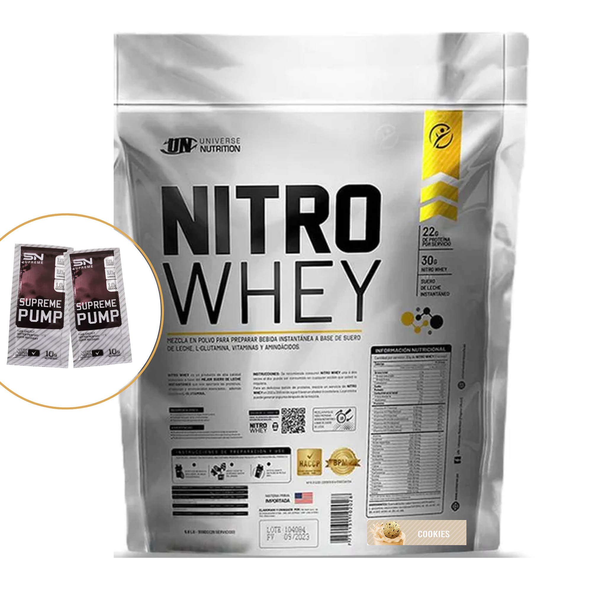 NITRO WHEY x 3kg - 5 kg saco 8